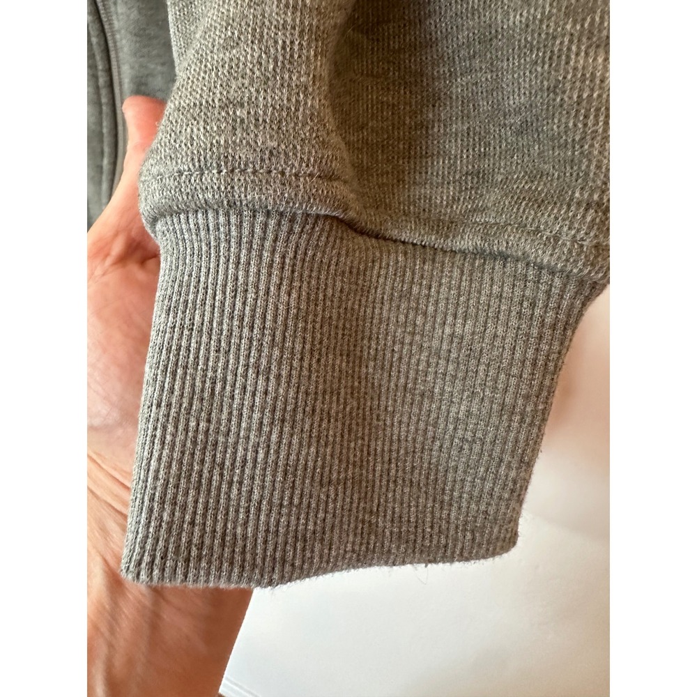 Mondetta Full Zip Sweatshirt Womens Small Olive Green Mock Neck Fleece Jacket - Picture 5 of 16